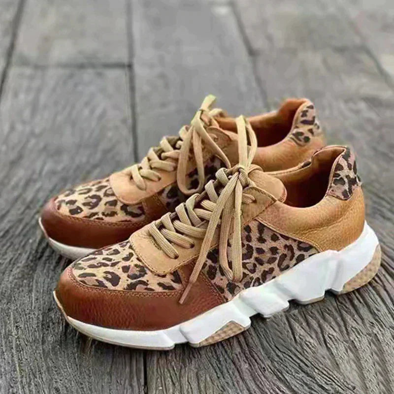 Crizzy | Komfortable Sneakers i Panterprint