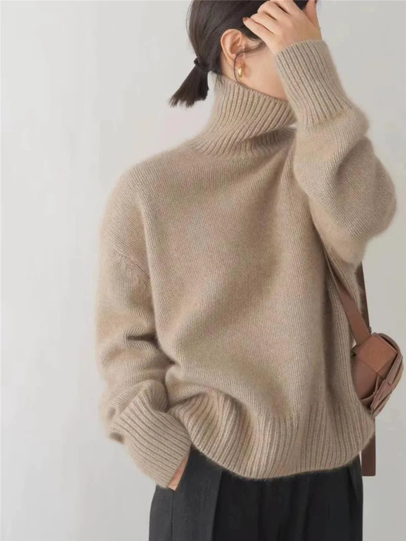 Isabella - Sweater med høj krave
