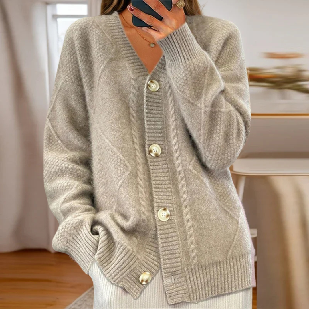 Éloise | Cardigan med kabelstrik