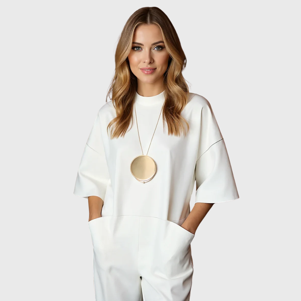 Kasia | Elegant Jumpsuit med Korte Ærmer