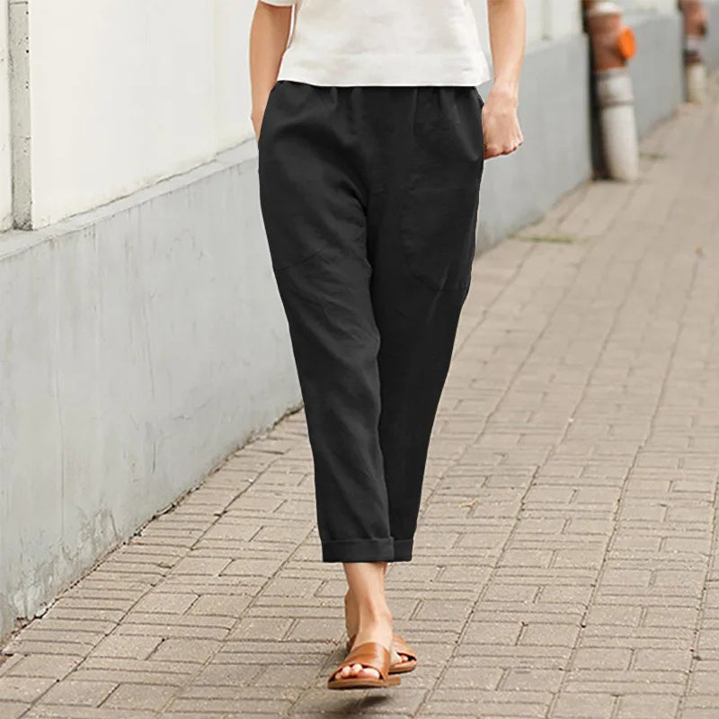 Crissa™ | Bred Bukser med Lommer