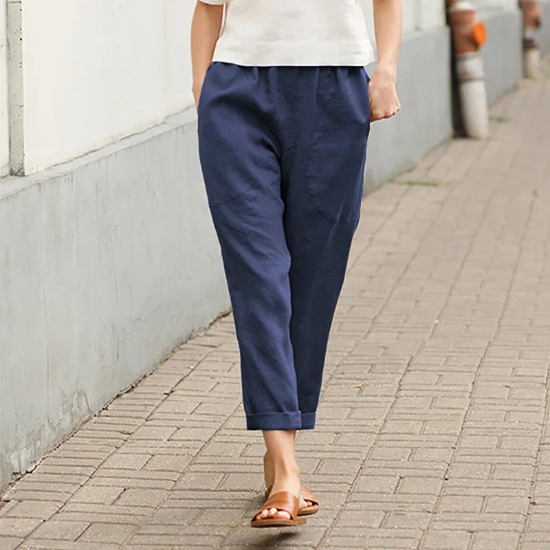Crissa™ | Bred Bukser med Lommer