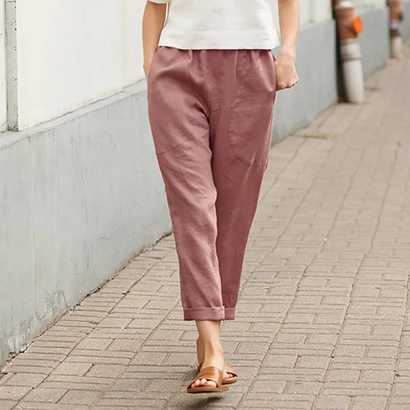 Crissa™ | Bred Bukser med Lommer