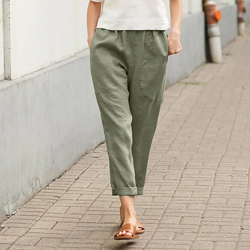Crissa™ | Bred Bukser med Lommer