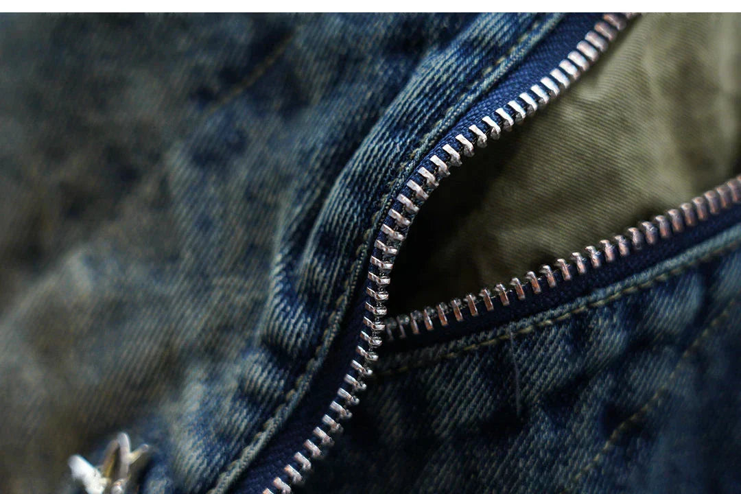 Laurent™ | Baggy Denim Bukser med Bælte