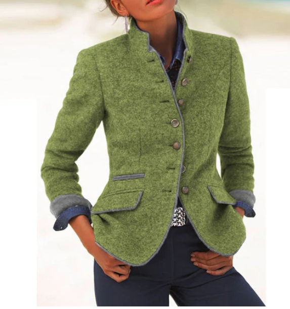 Valeria | Elegant blazer med høj krave