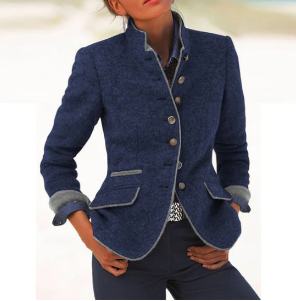 Valeria | Elegant blazer med høj krave