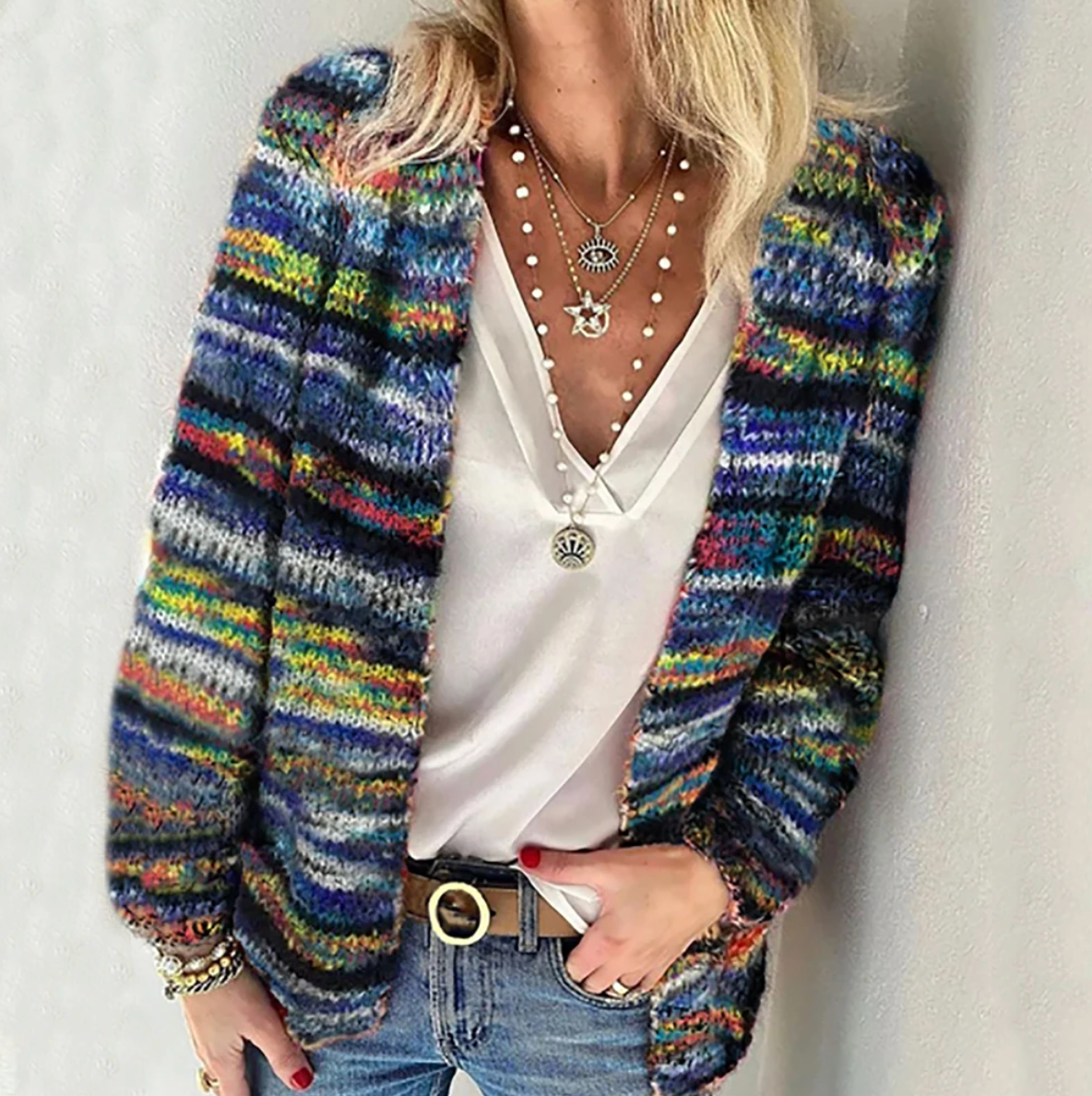 Luna | Paski Cardigan
