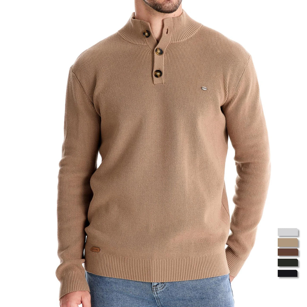 Damien™ | Elegant Højhalset Sweater