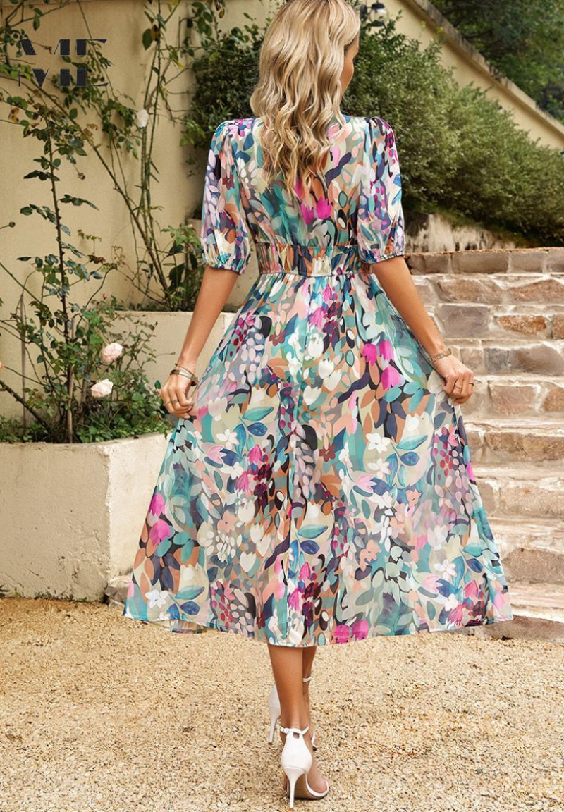 Flore | Elegant Blomsterkjole