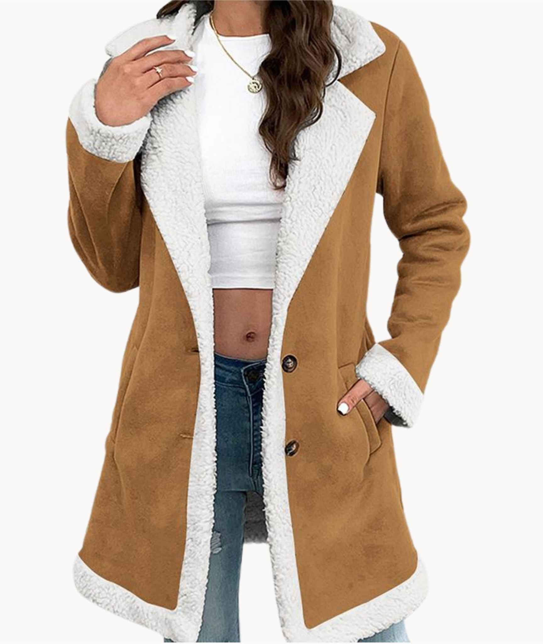 Amelia | Pelsjakke i sherpa