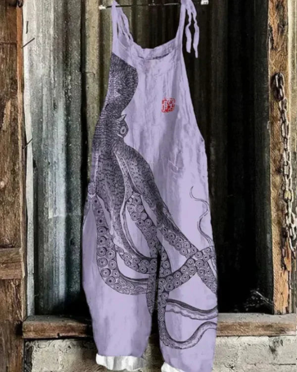 Marini™ | Jumpsuit med stort blæksprutteprint