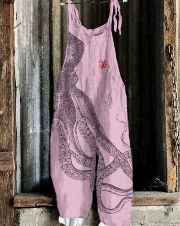 Marini™ | Jumpsuit med stort blæksprutteprint