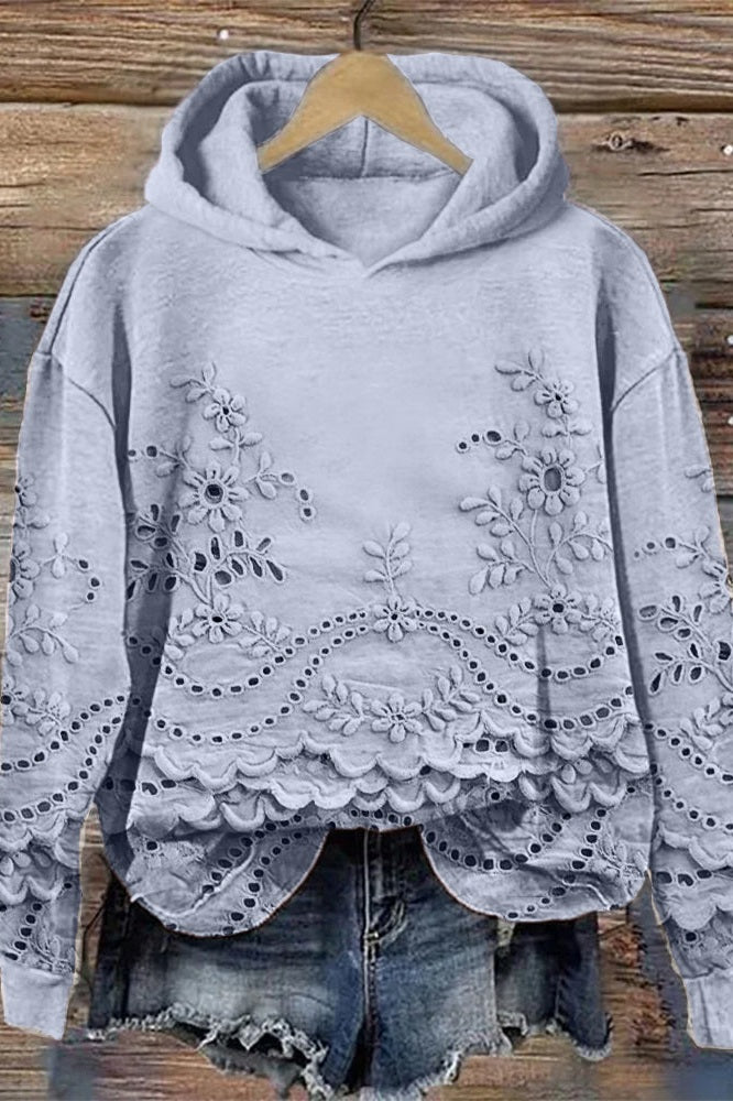 Sweater med hætte og blonde Prato