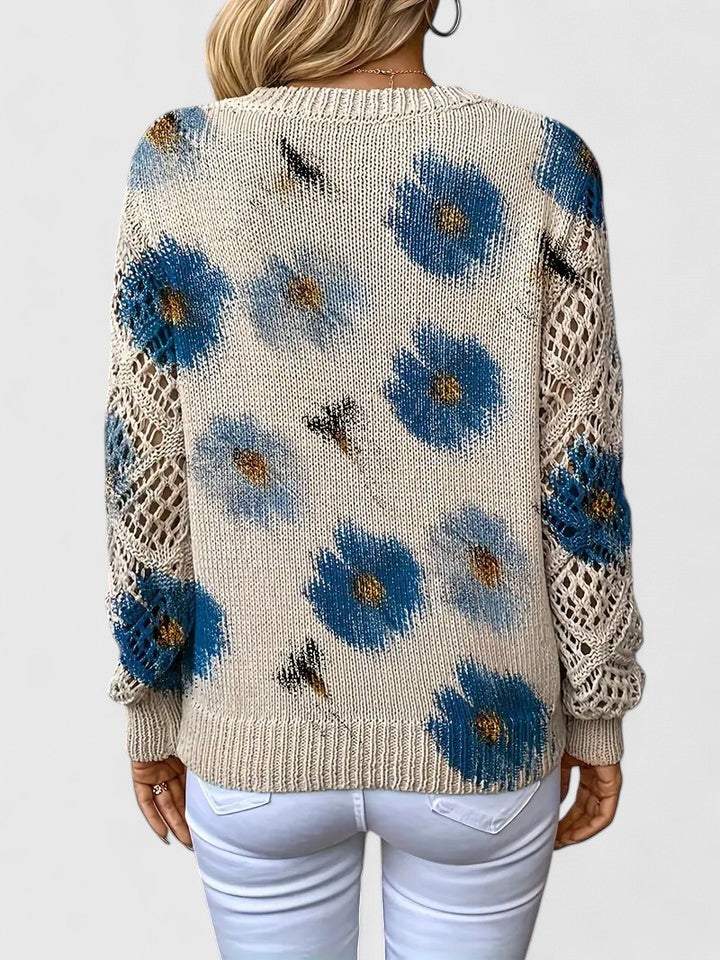 Aurélie | Elegant sweater med blomsterdesign