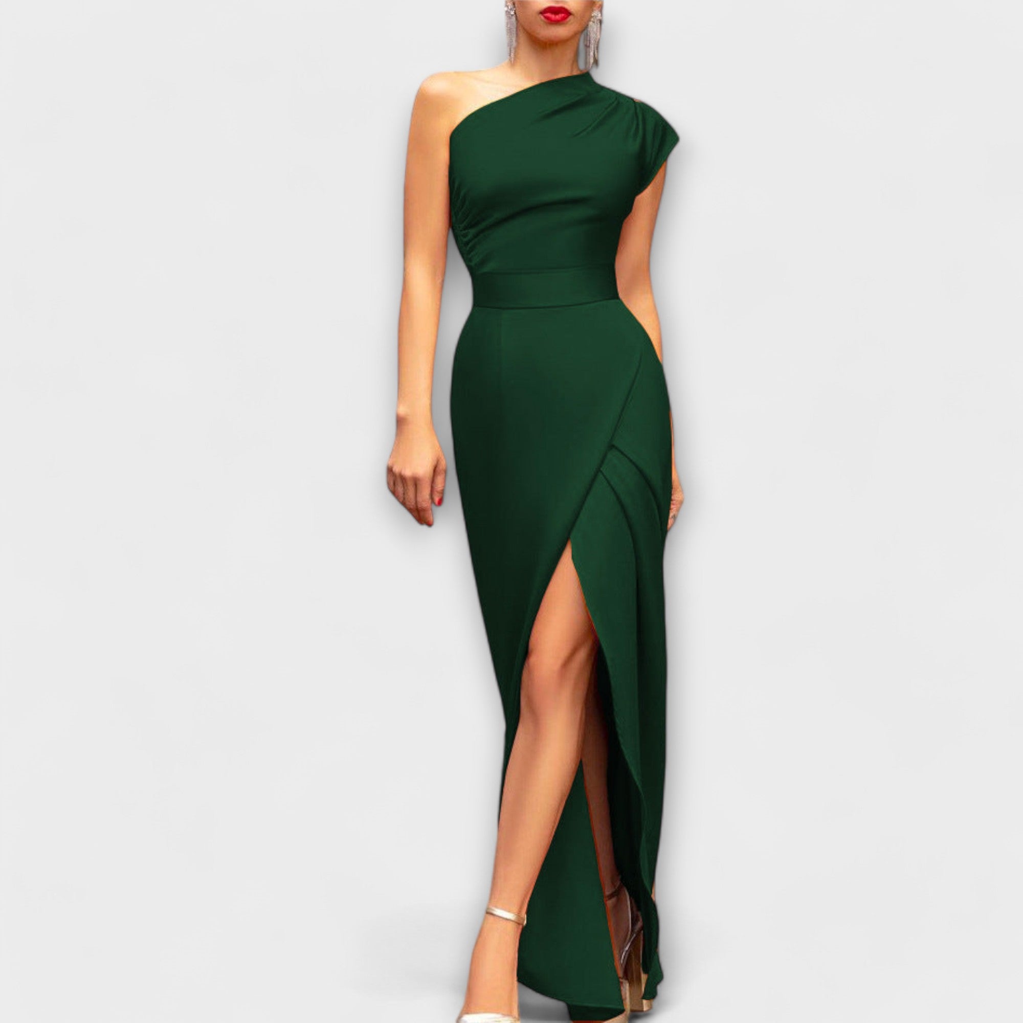 Axa - Elegant Asymmetrisk Aftenkjole