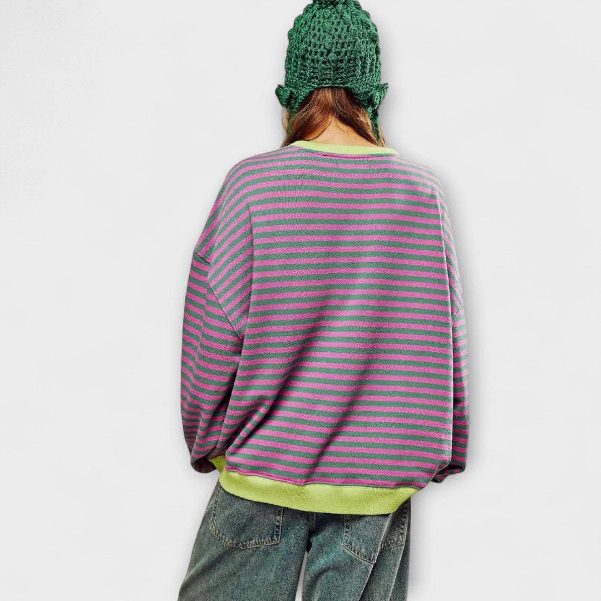 Ariselle – Komfortabel Oversized Striktrøje