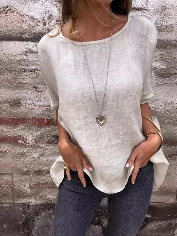 Casia | Minimalistisk Løs Bluse