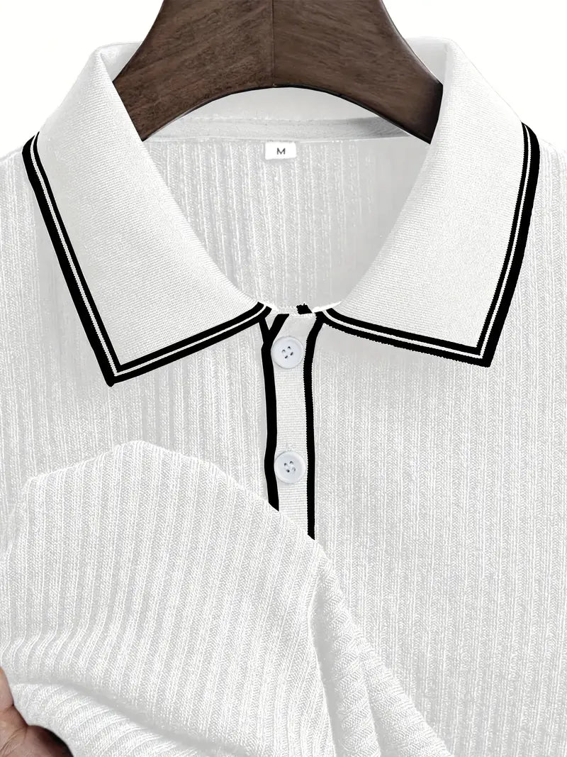 Savrani™ | Elegant polo med korte ærmer
