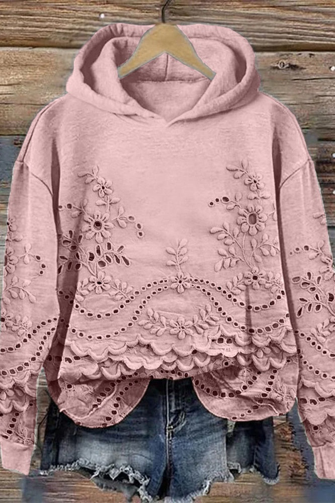 Sweater med hætte og blonde Prato