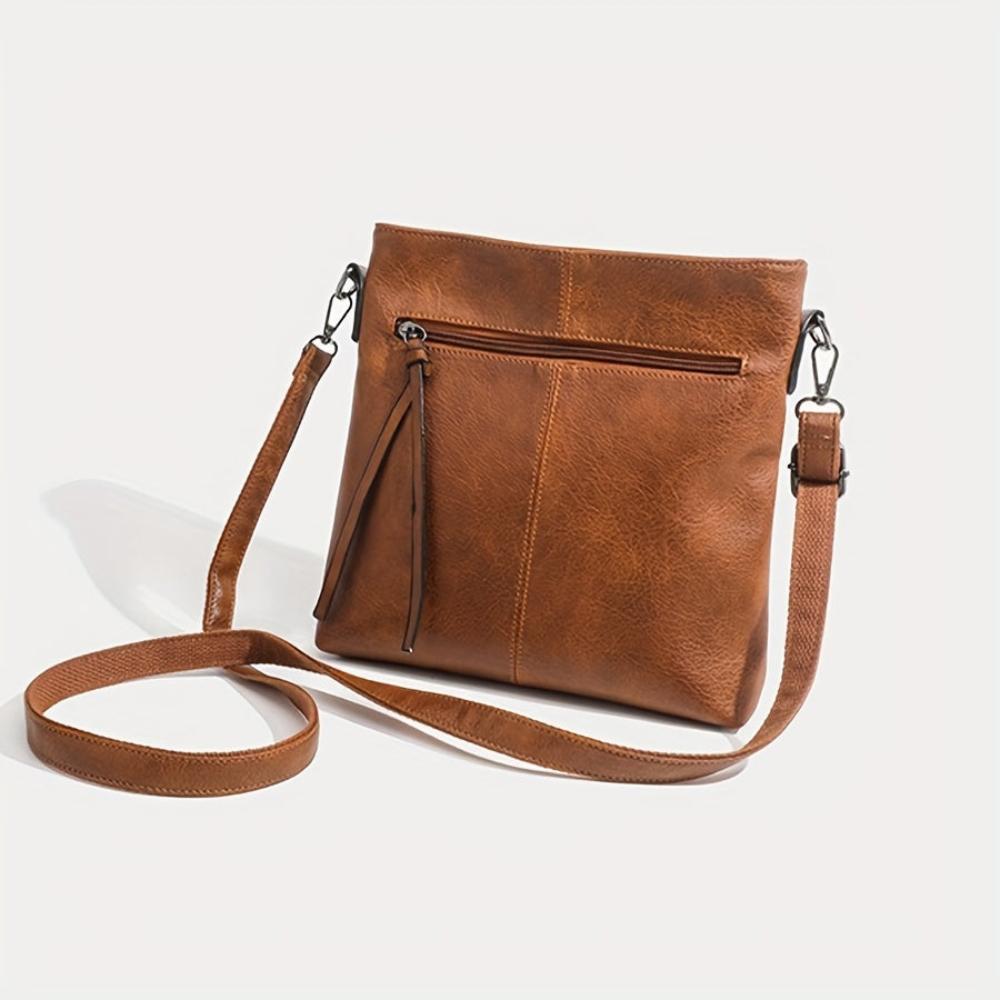 Lina | Vintage skuldertaske med ternet mønster