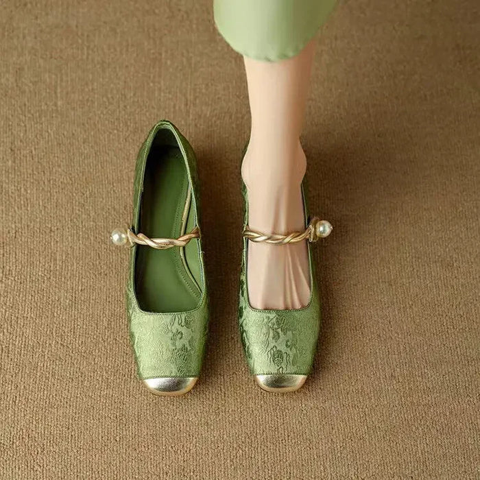 Cecilia™ | Perle Mary Jane Ballerinaer
