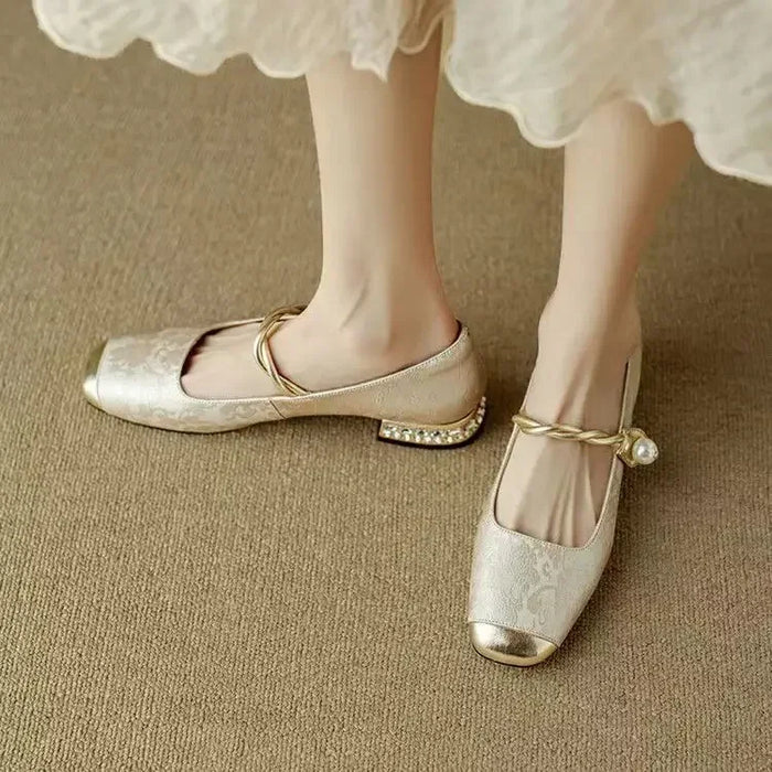 Cecilia™ | Perle Mary Jane Ballerinaer