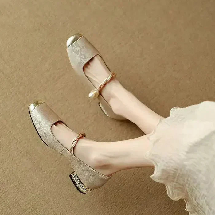 Cecilia™ | Perle Mary Jane Ballerinaer