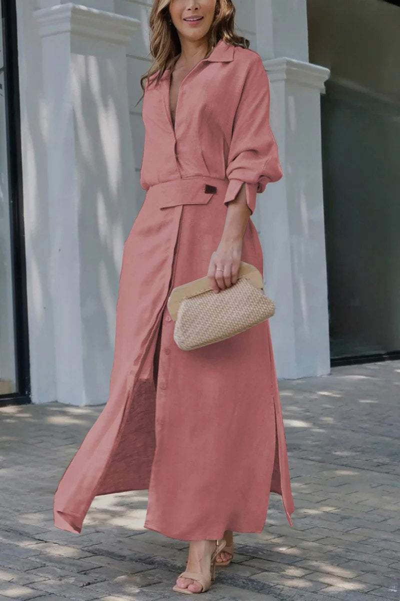 Jeanette | Maxi Kjole med V-hals