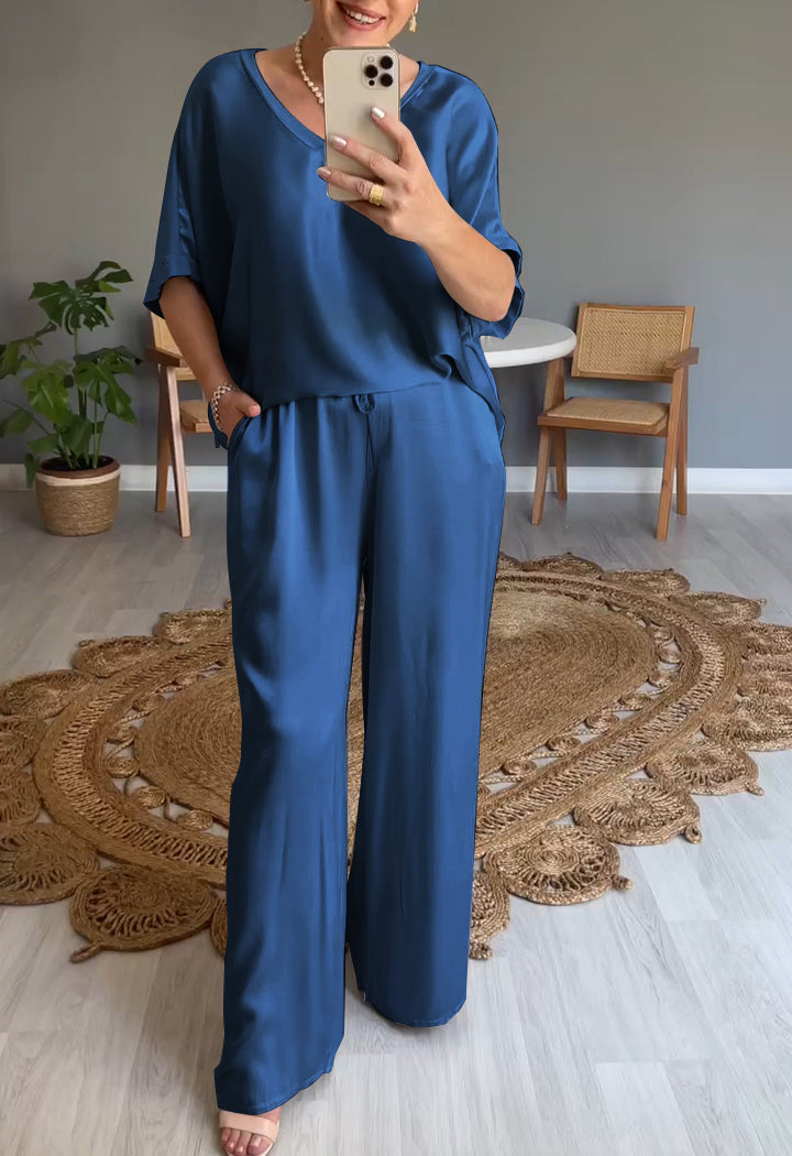 Elena | Casual to-delt sæt med rund hals