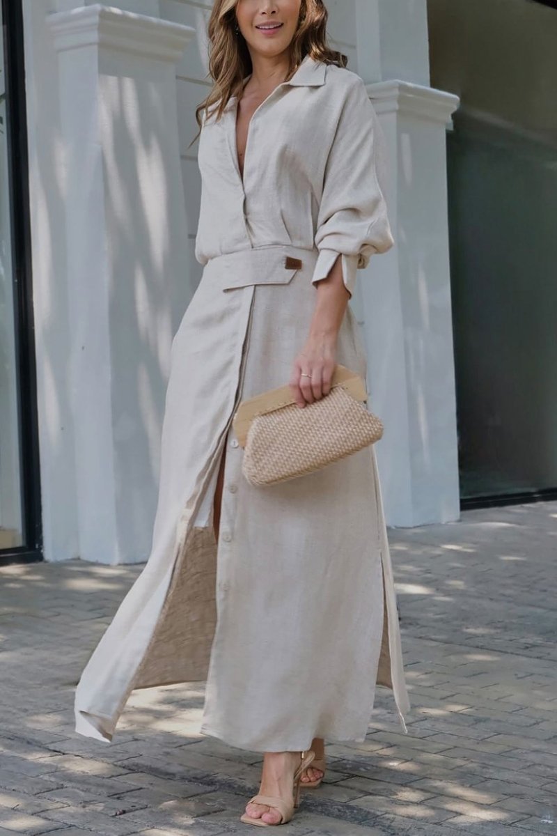 Jeanette | Maxi Kjole med V-hals