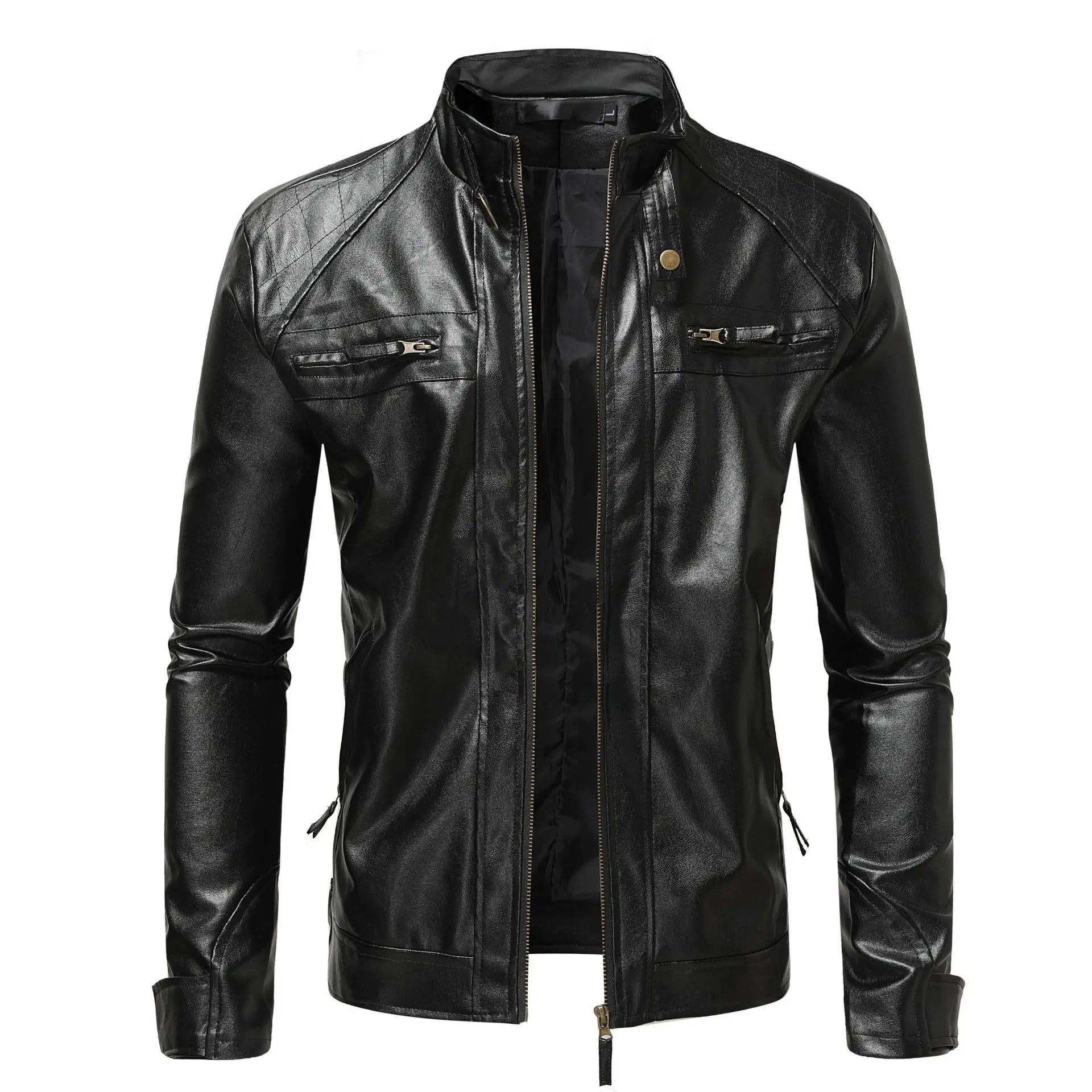 Coriel – Slim-Fit Læder Bikerjakke