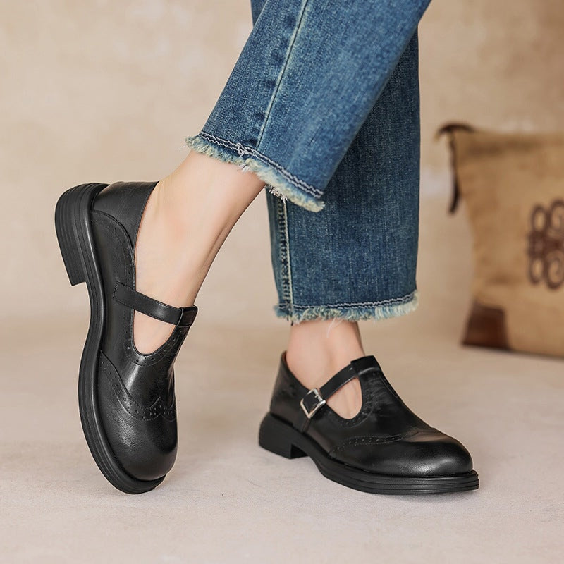 Velda™ | Elegante Mary Janes i læder