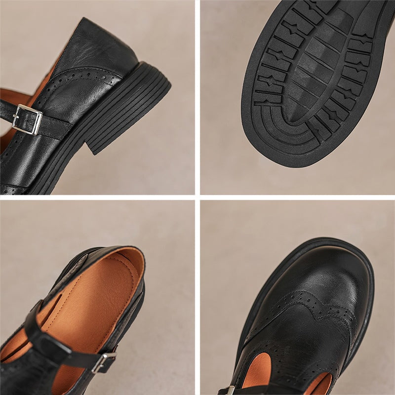 Velda™ | Elegante Mary Janes i læder