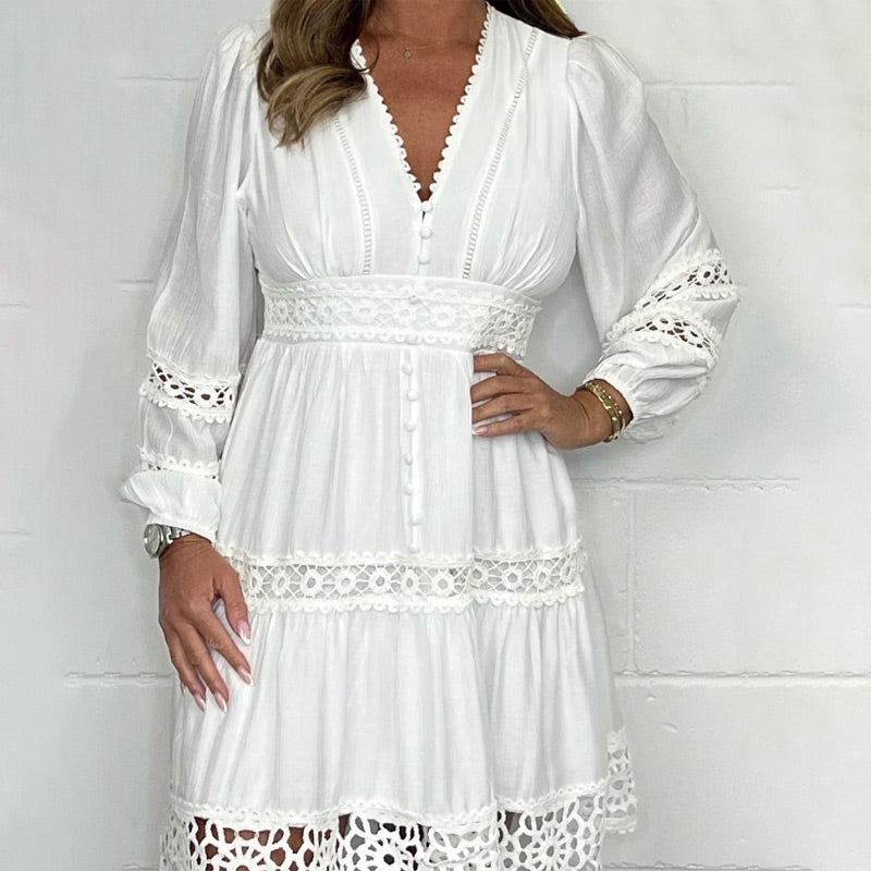 Anya | Vintage kjole med blonder til kvinder