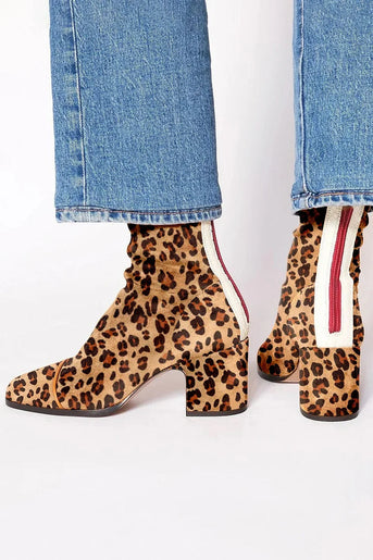 Amandine™ | Elegante Leopard Støvler