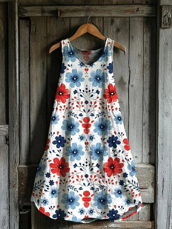 Colette – Kjole med Blomsterprint