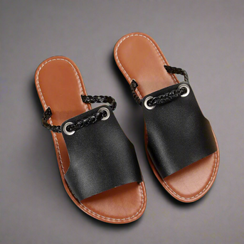 Katelina | Håndlavede flade sandaler