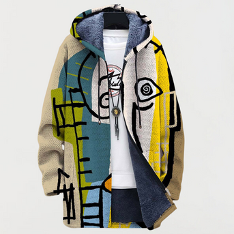 Mira | Sweatshirt med abstrakt kunst