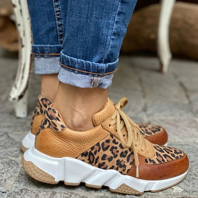 Crizzy | Komfortable Sneakers i Panterprint