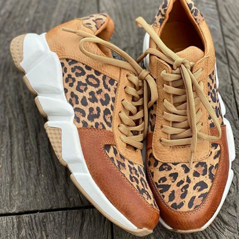 Crizzy | Komfortable Sneakers i Panterprint