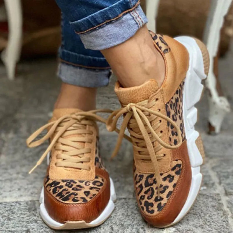 Crizzy | Komfortable Sneakers i Panterprint