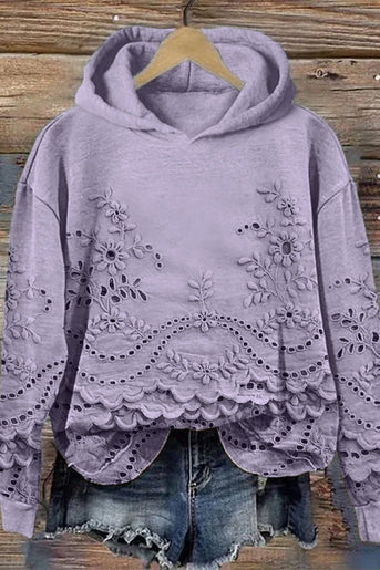 Sweater med hætte og blonde Prato