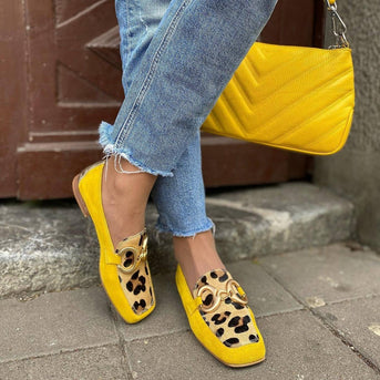 Sonia Sneakers med dyreprint og dekorativ spænde