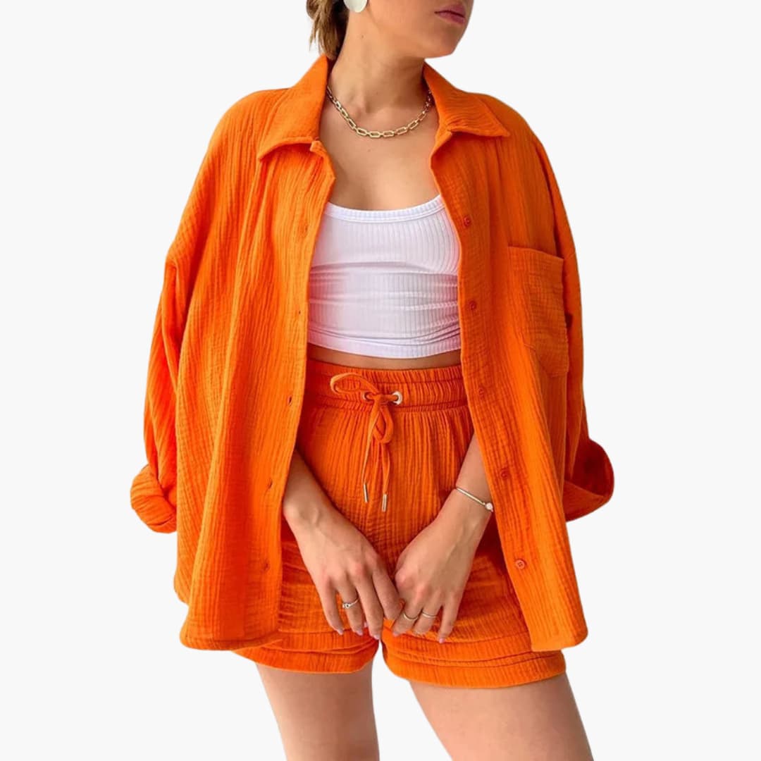 Aurélie | Elegant og Casual To-delt Sæt