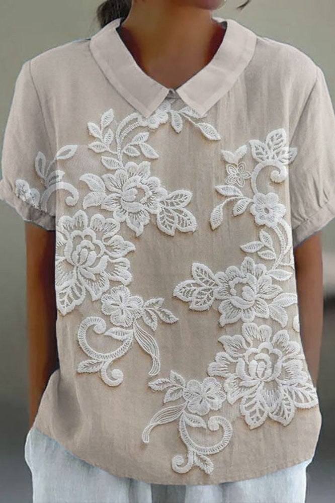 Bluse med krave Lily