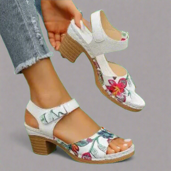 Marisa | Håndlavede peep-toe sandaler i premium materialer