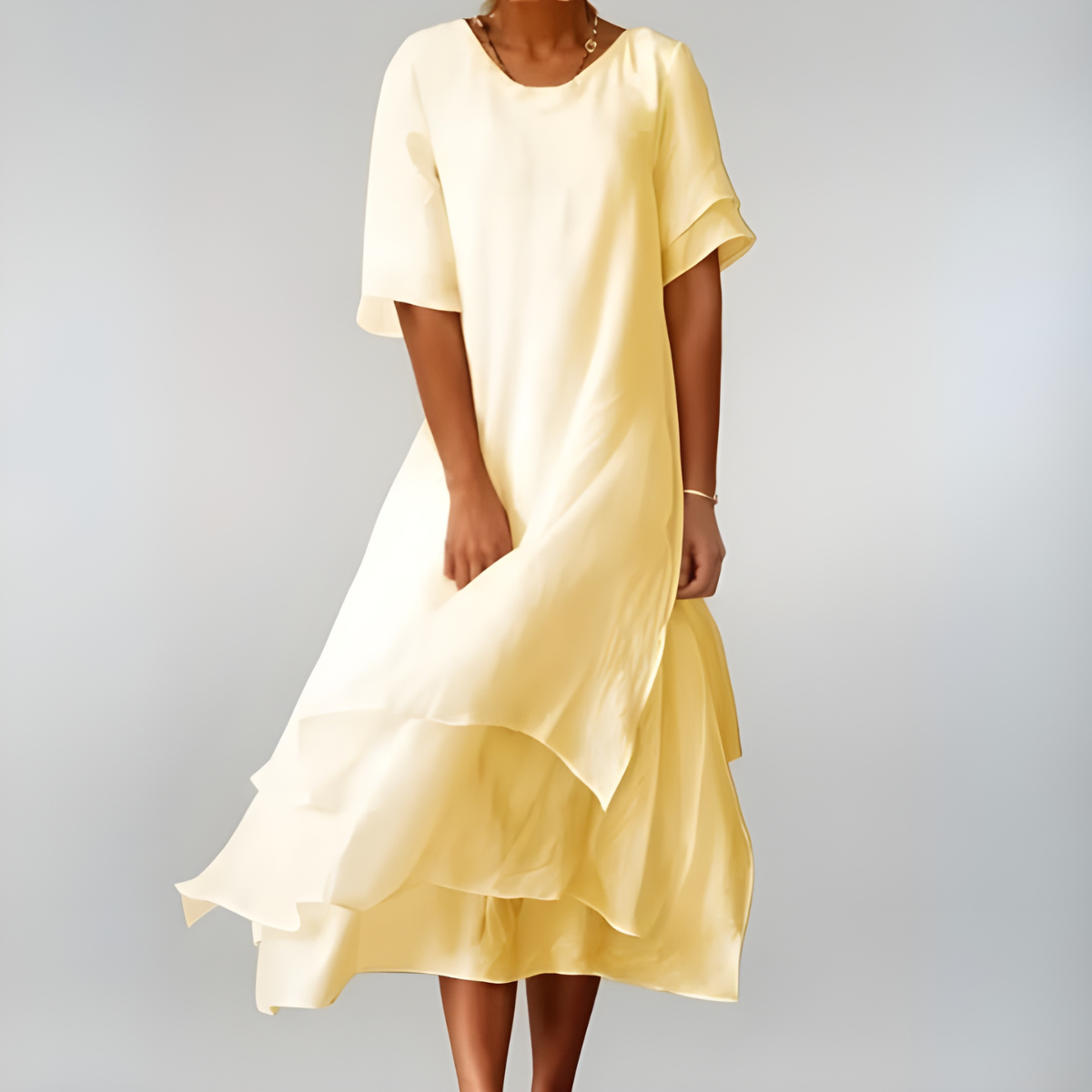Agnès | Let og Elegant Lang Bomuldskjole