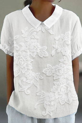 Bluse med krave Lily