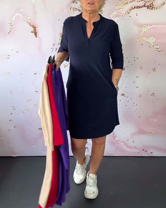 Hanne | Elegant Kjole med V-hals